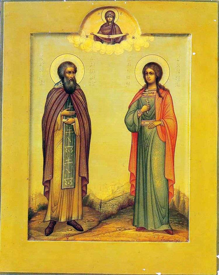 Преподобный Михаил Клопский и святая мученица Александра