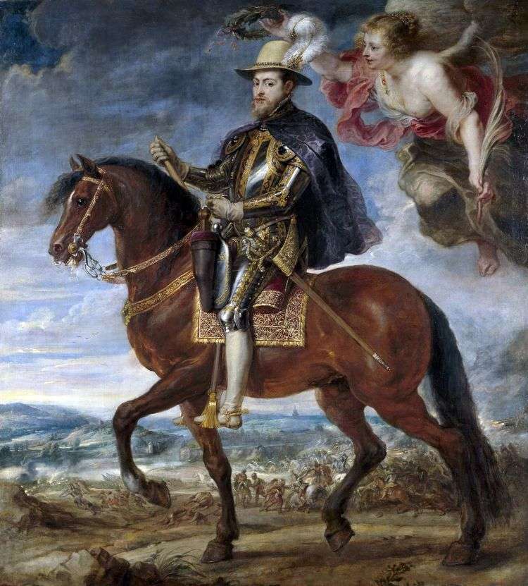 Конный портрет Филиппа II   Питер Рубенс