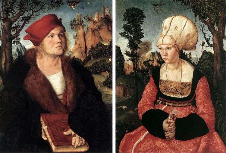 Портреты Иоганнеса Куспиниана и его жены   Лукас Кранах