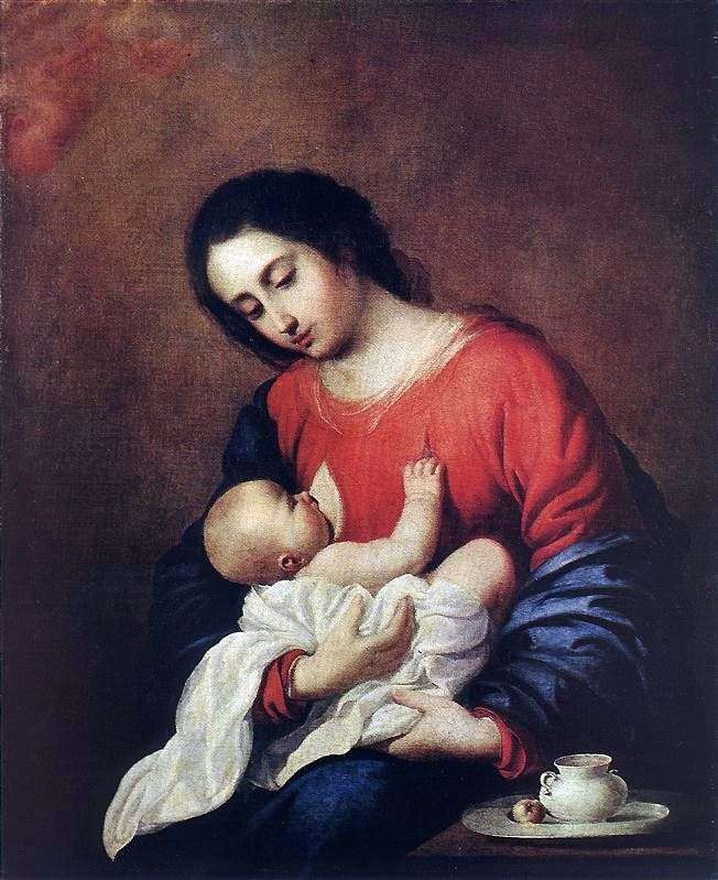 Мадонна с младенцем   Франсиско де Сурбаран