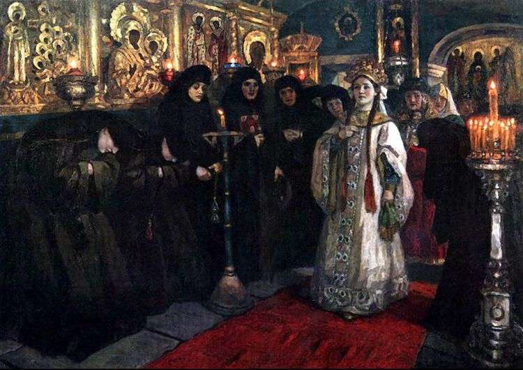 Посещение царевной женского монастыря   Василий Суриков