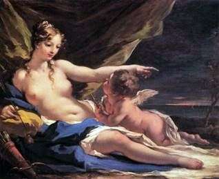 Венера и Амур   Джованни Антонио Пеллегрини