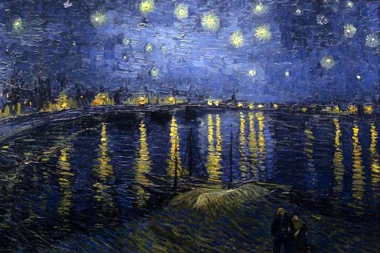 Звездная ночь над Роной   Винсент Ван Гог