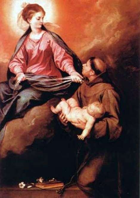 Видение св. Антонио Богоматери с Младенцем   Алонсо Кано
