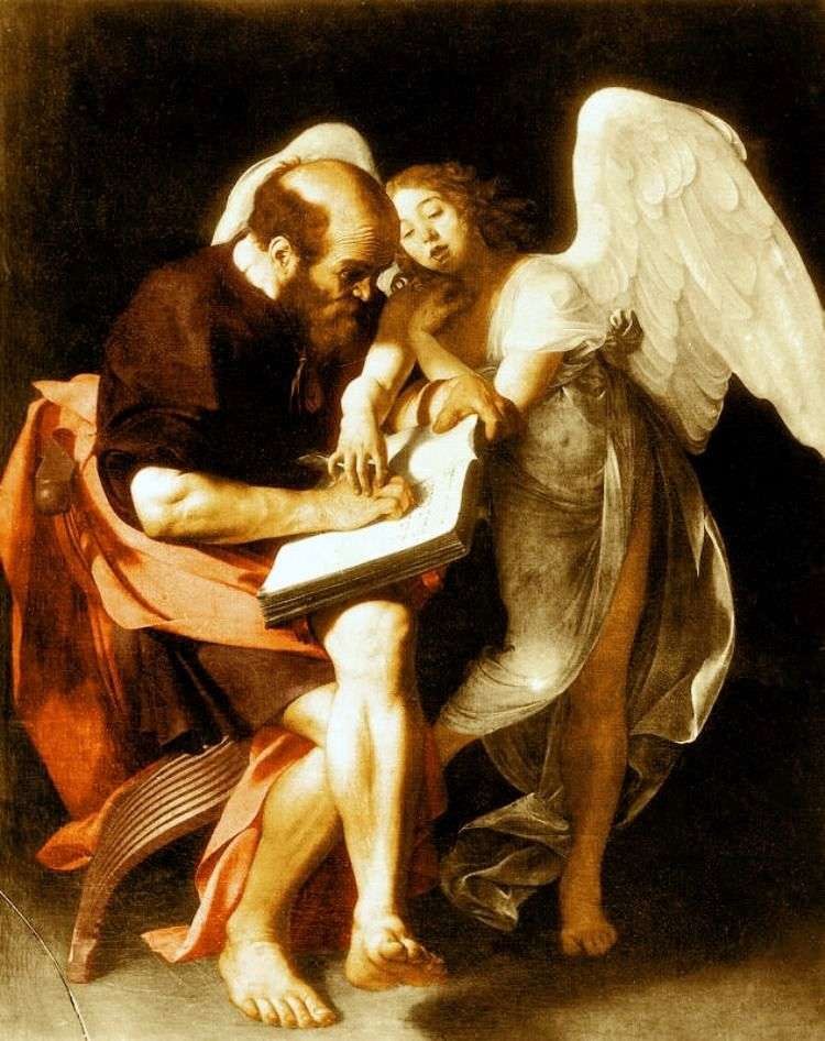 Святой Матфей и ангел   Микеланджело Меризи да Караваджо