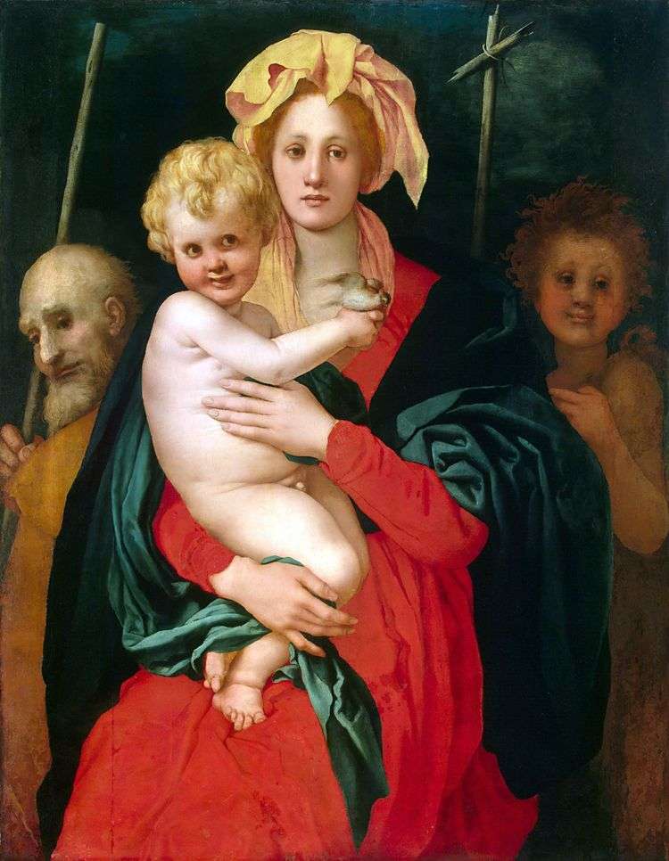 Мадонна с Младенцем, св. Иосифом и Иоанном Крестителем   Якопо Понтормо