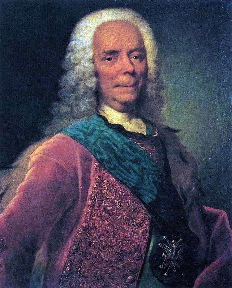 Портрет князя В. В. Долгорукова   Георг Христофор Гроот