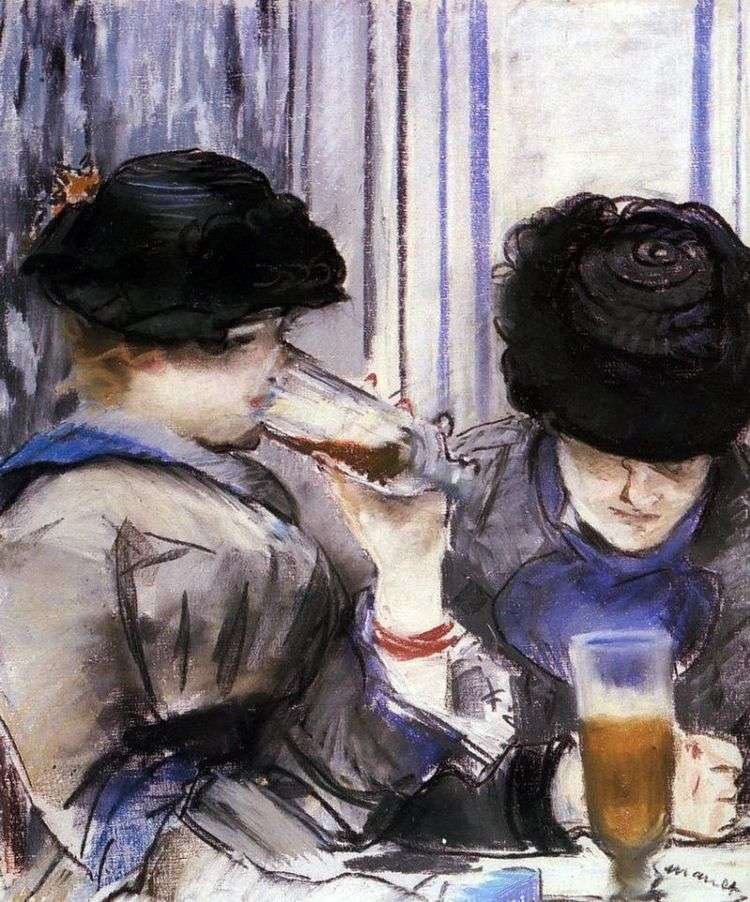 Женщины, пьющие пиво   Эдуард Мане