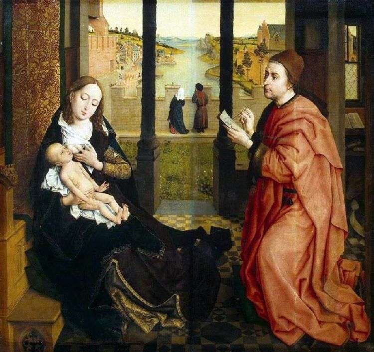 Св. Лука, рисующий Мадонну   Рогир ван дер Вейден
