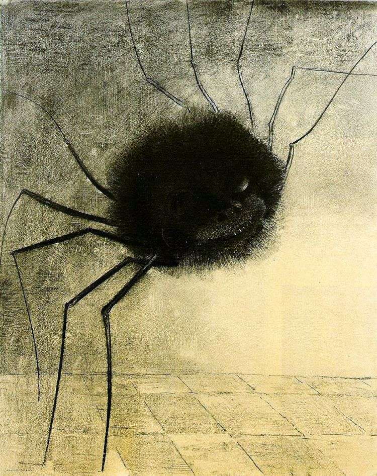 Улыбающийся паук   Одилон Редон