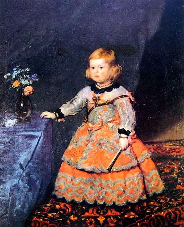 Портрет инфанты Маргариты в красном платье   Диего Веласкес