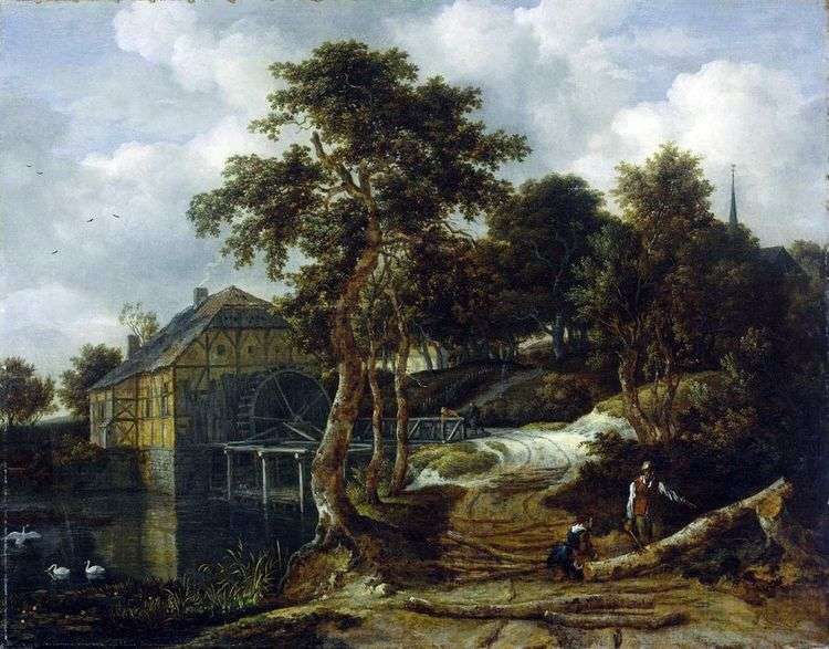 Пейзаж с мельницей   Якоб ван Рейсдал