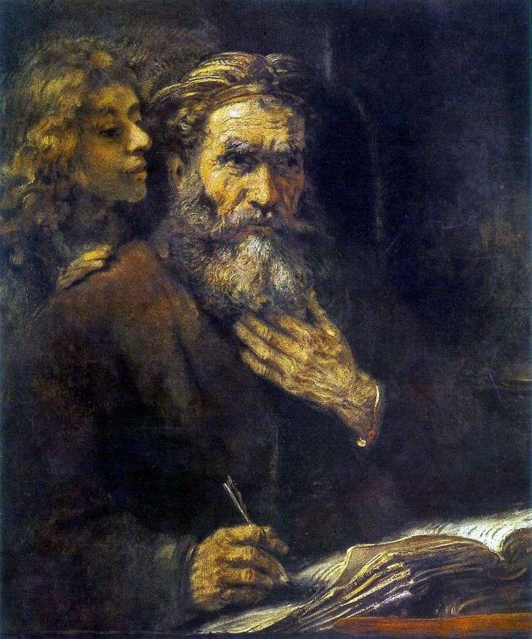 Святой Матфей и Ангел   Рембрандт Харменс Ван Рейн