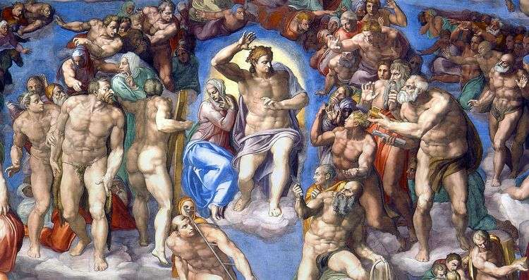 Образ Христа на фреске Страшный Суд   Микеланджело Буонарроти