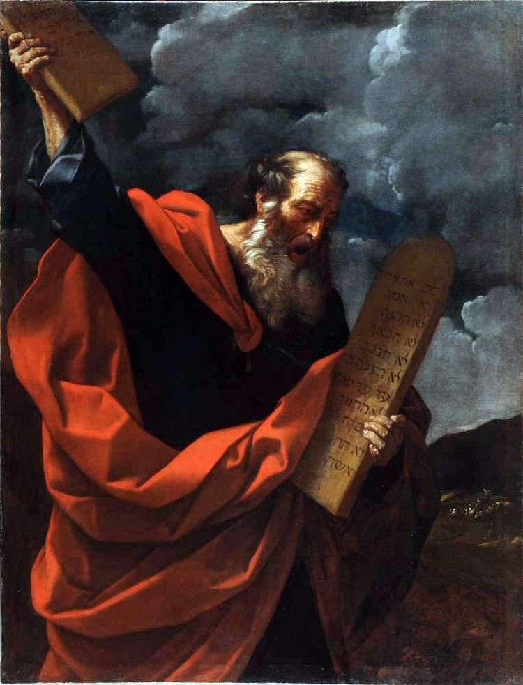 Моисей со скрижалями Закона   Гвидо Рени
