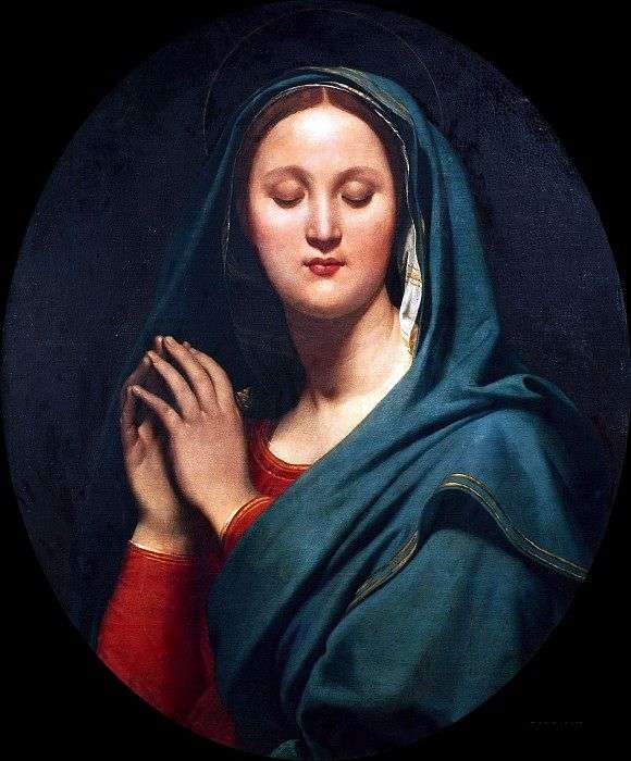 Богородица в синей вуали   Жан Огюст Доминик Энгр